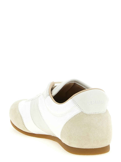 White Leather Athletic Sneakers