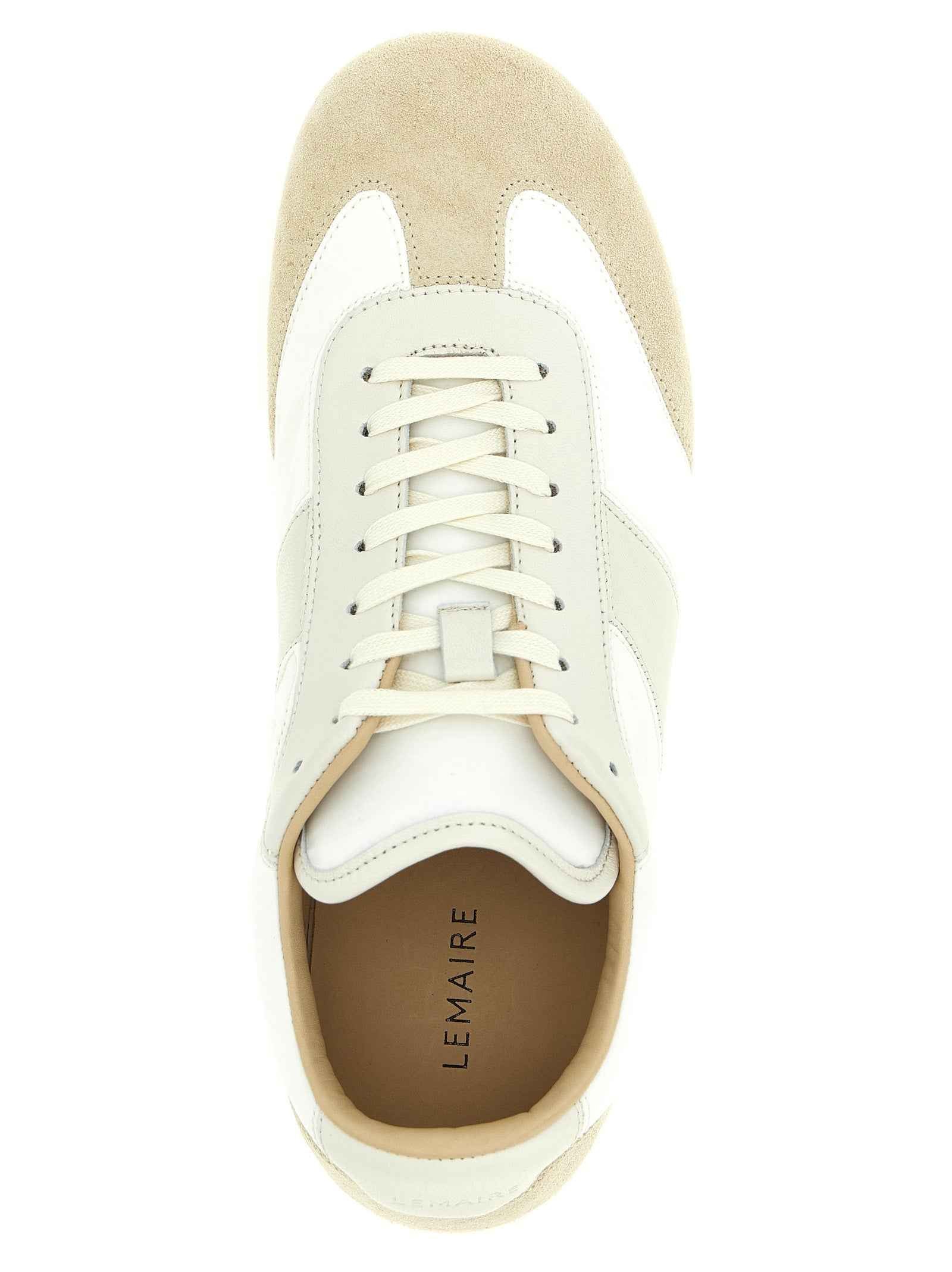 White Leather Athletic Sneakers