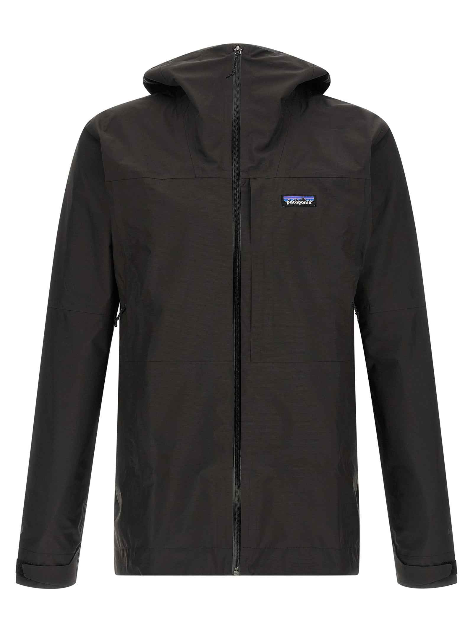 Black Polyester Shell Jacket