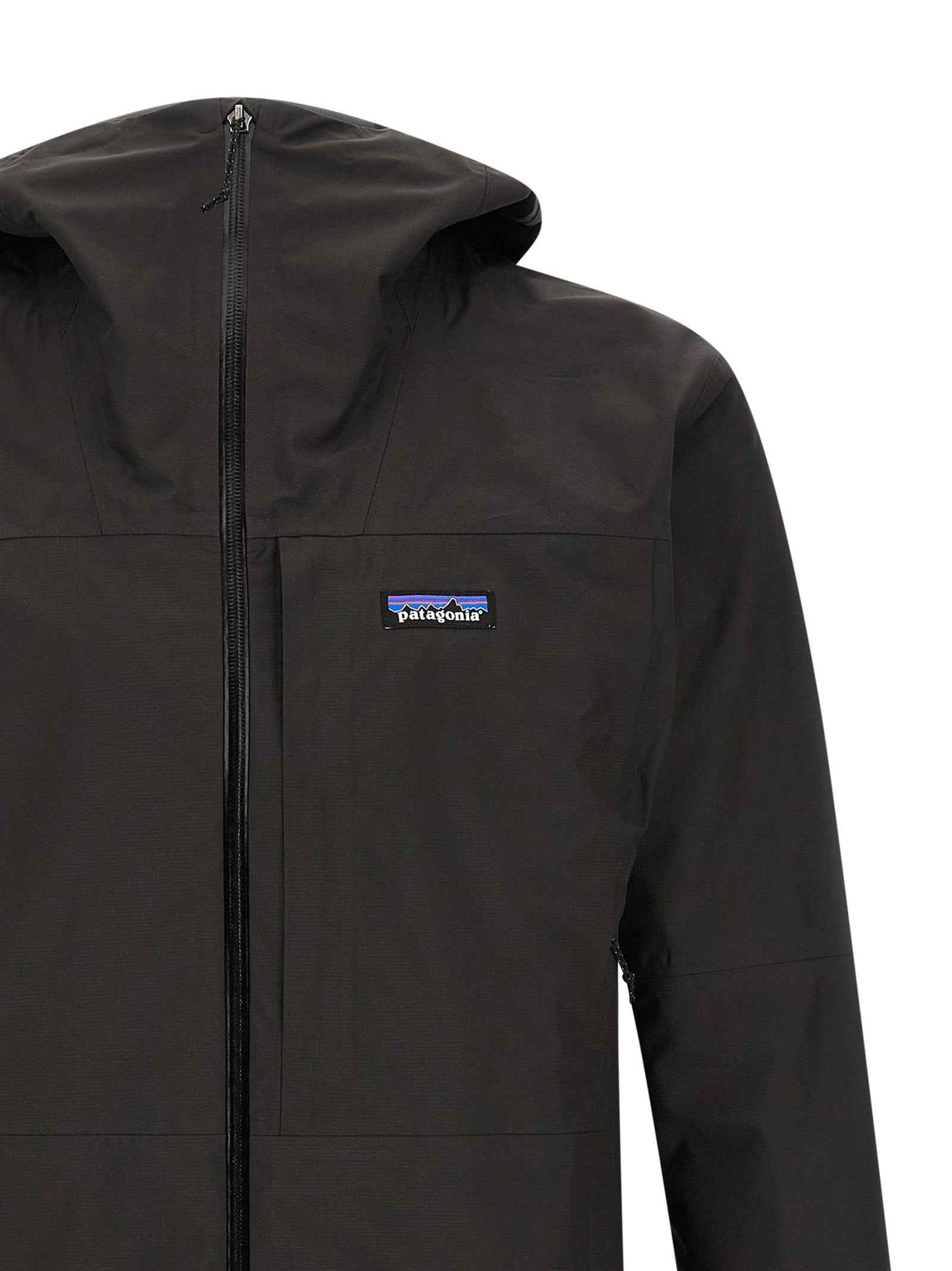 Black Polyester Shell Jacket