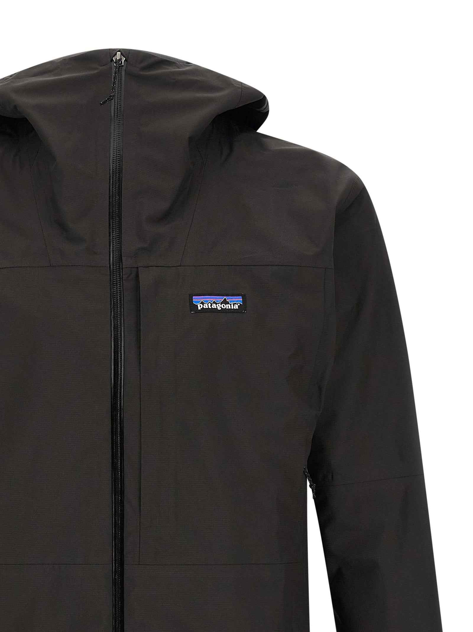 Black Polyester Shell Jacket
