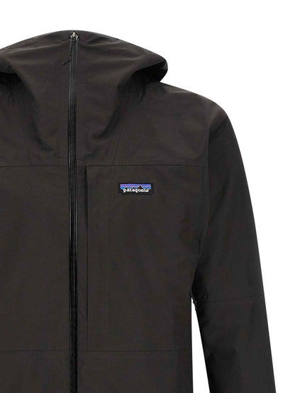 Black Polyester Shell Jacket