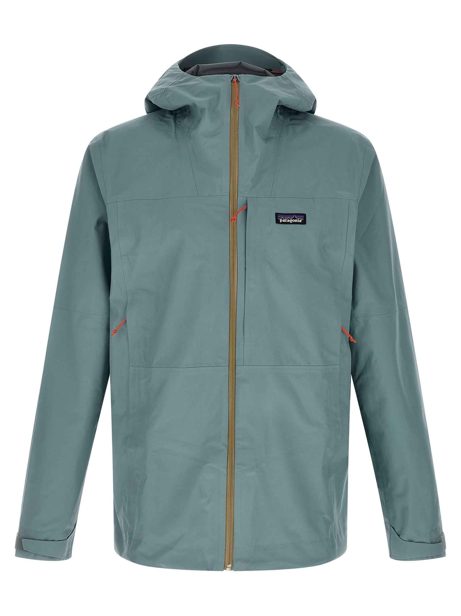 Blue Polyester Shell Jacket