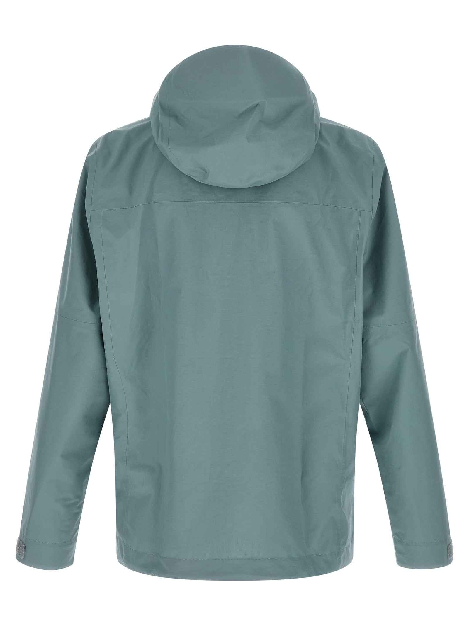 Blue Polyester Shell Jacket