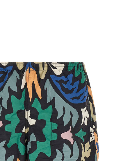 Multicolor Polyester Swim Shorts