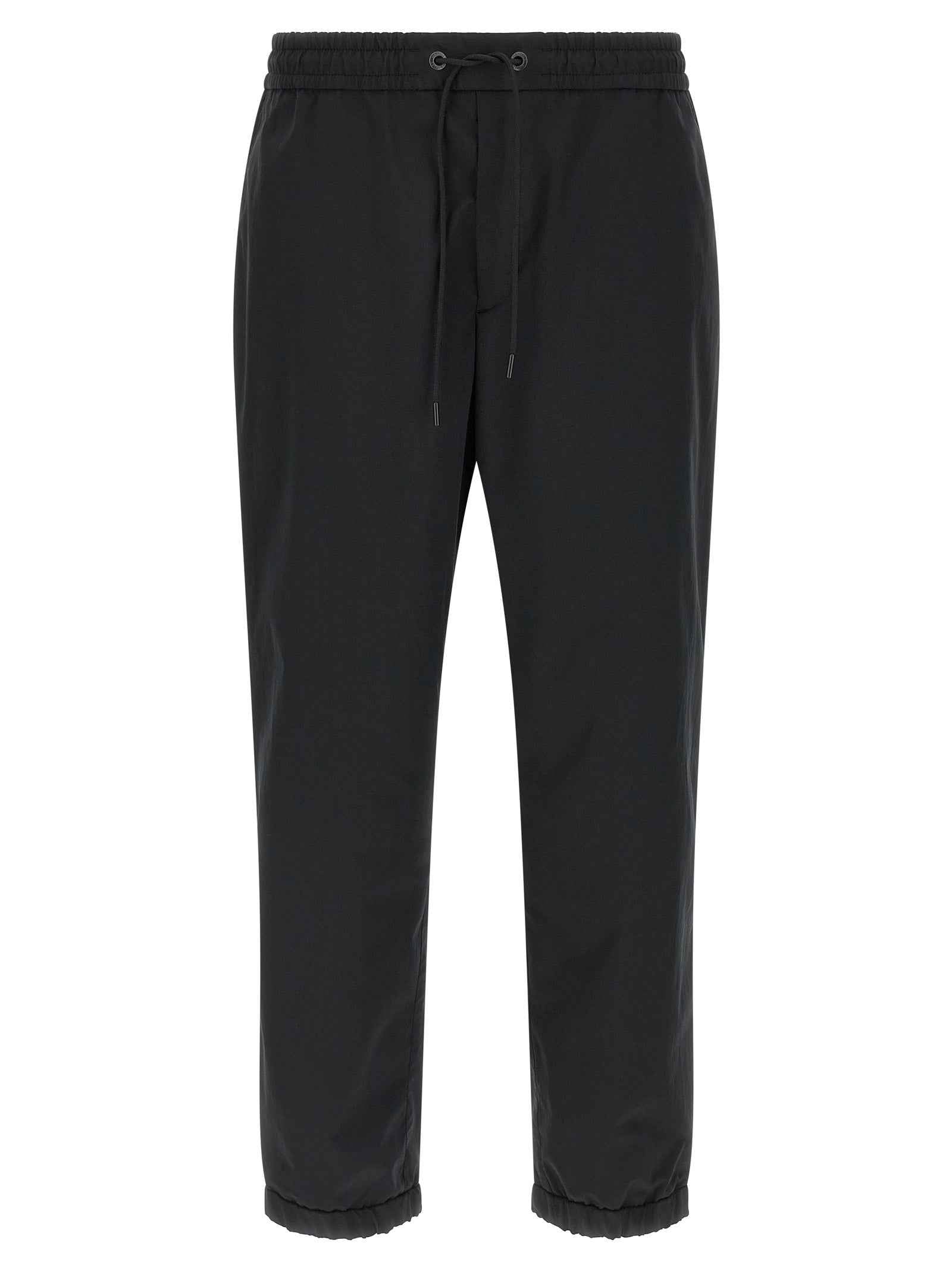 Black Polyester Joggers (Workout Pants)