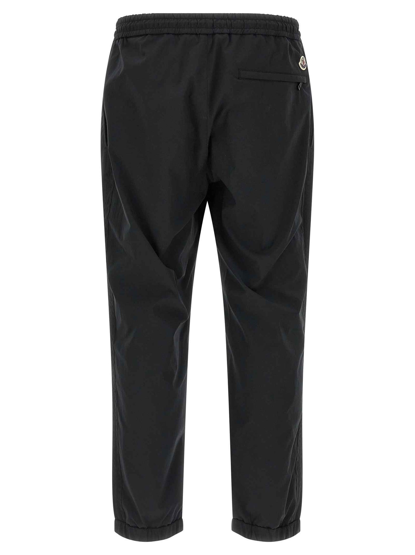 Black Polyester Joggers (Workout Pants)
