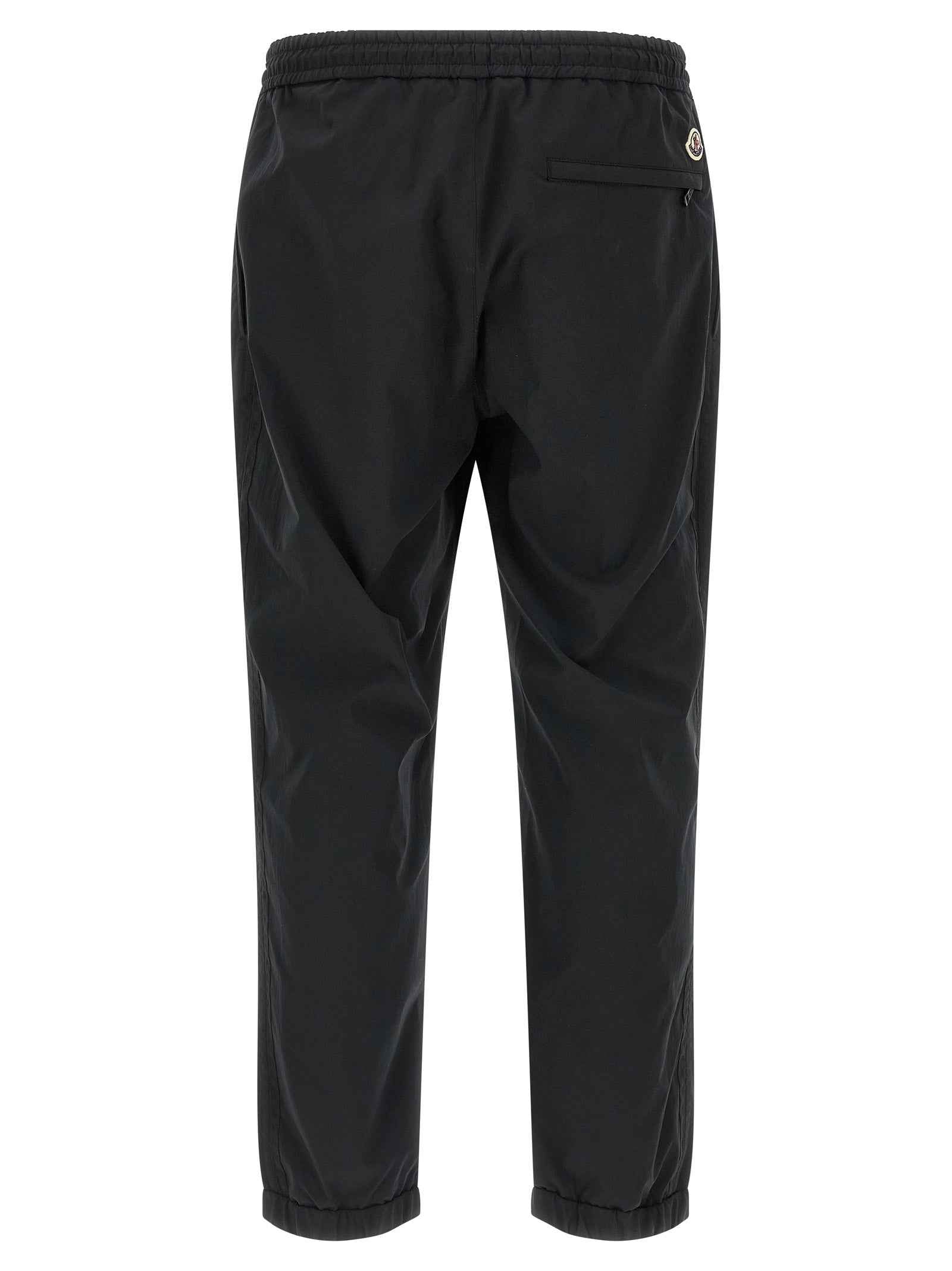 Black Polyester Joggers (Workout Pants)