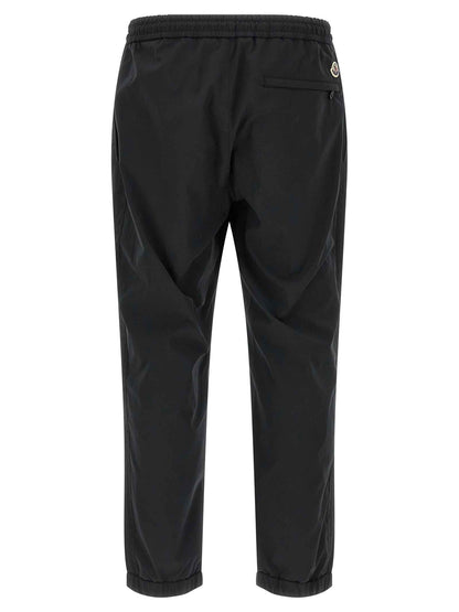 Black Polyester Joggers (Workout Pants)