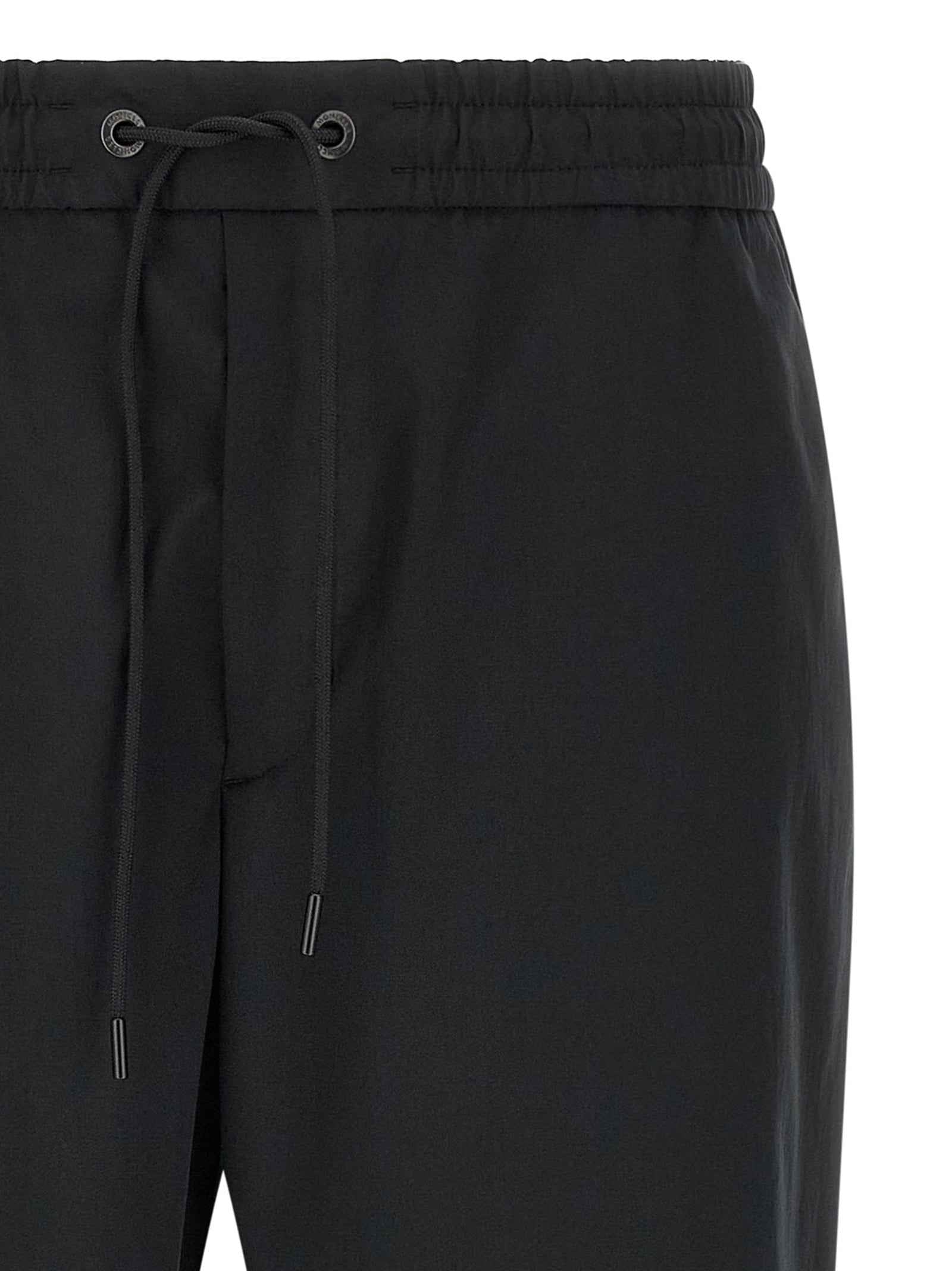 Black Polyester Joggers (Workout Pants)