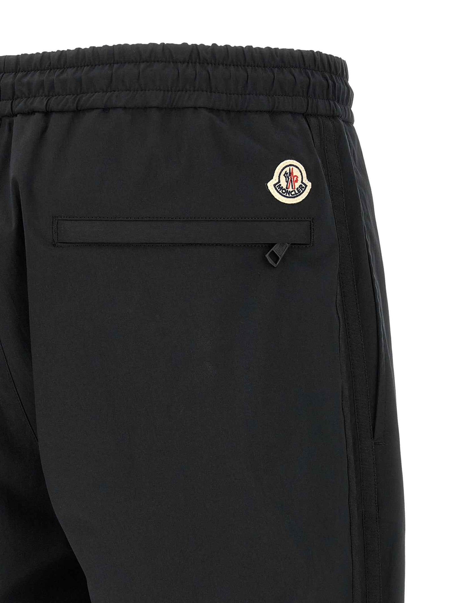 Black Polyester Joggers (Workout Pants)