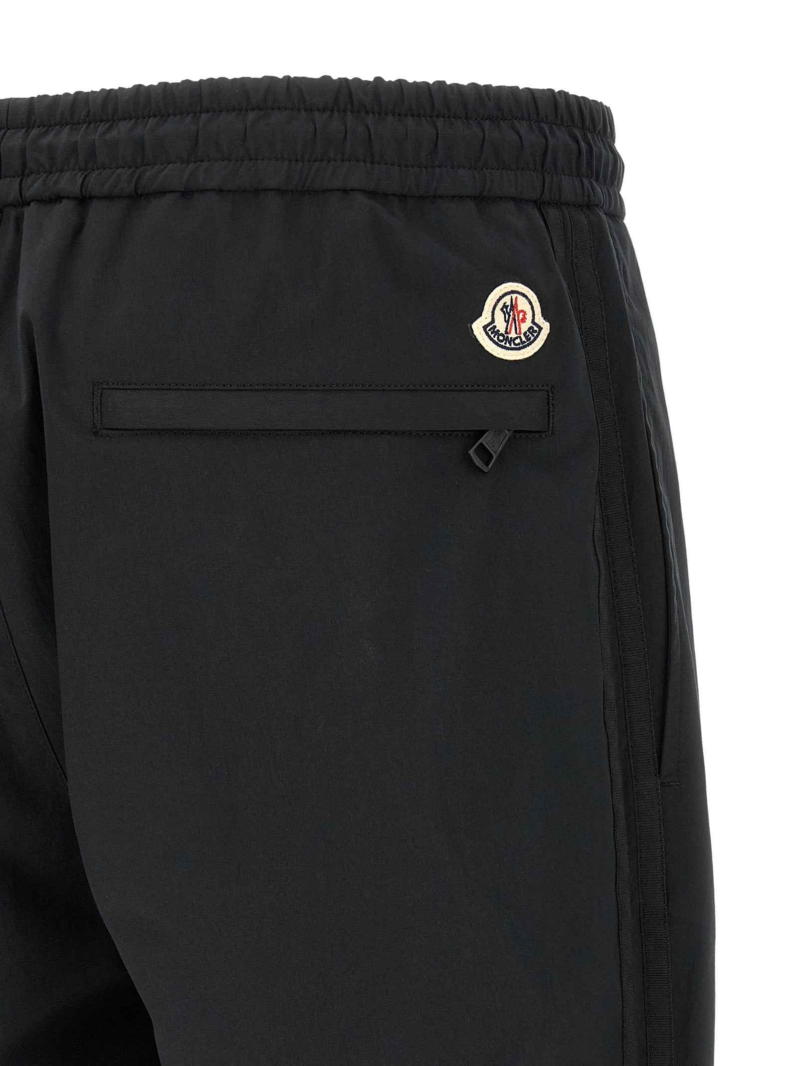 Black Polyester Joggers (Workout Pants)