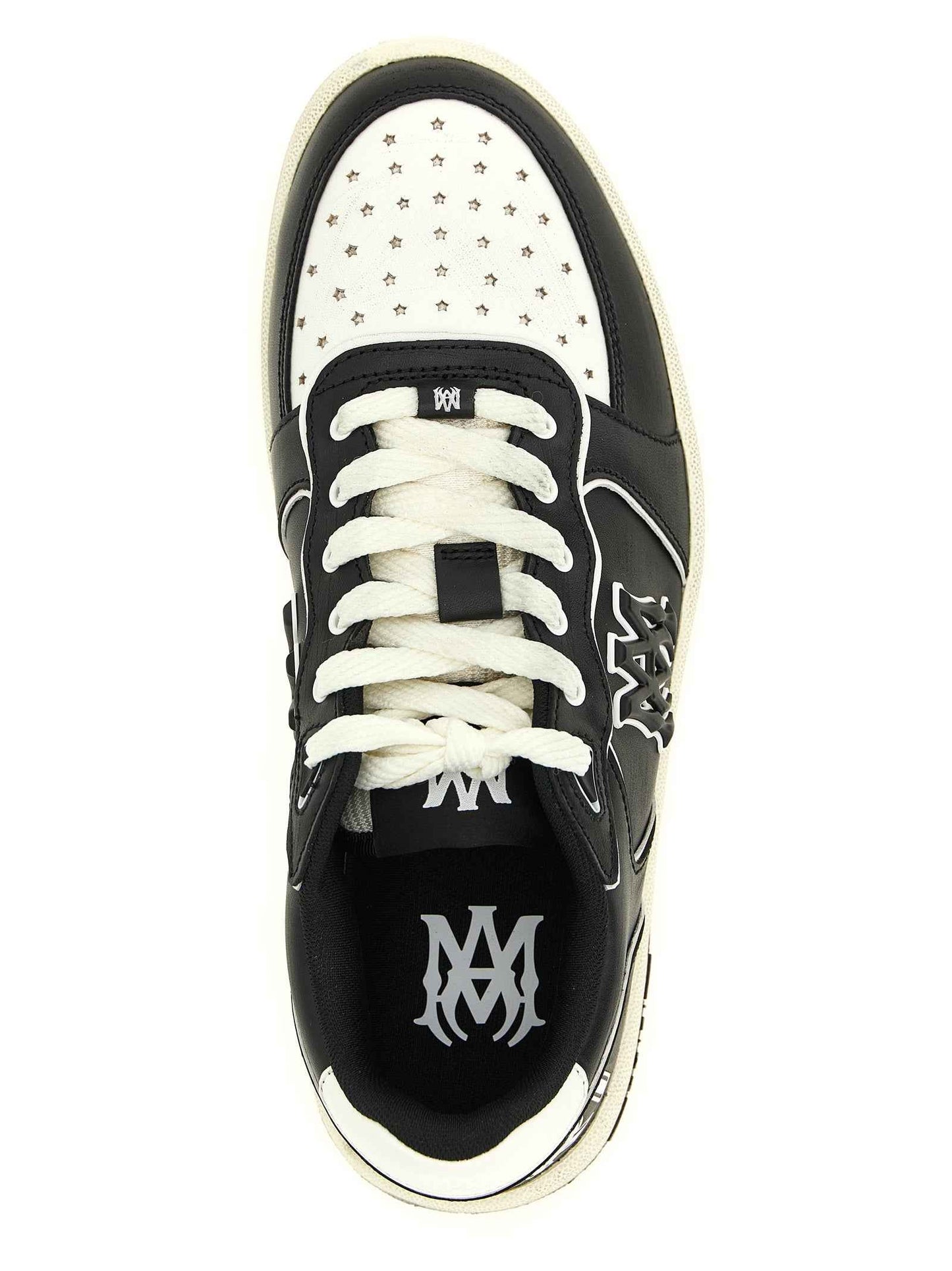 Bicolor Bovine Leather Low Top Sneakers