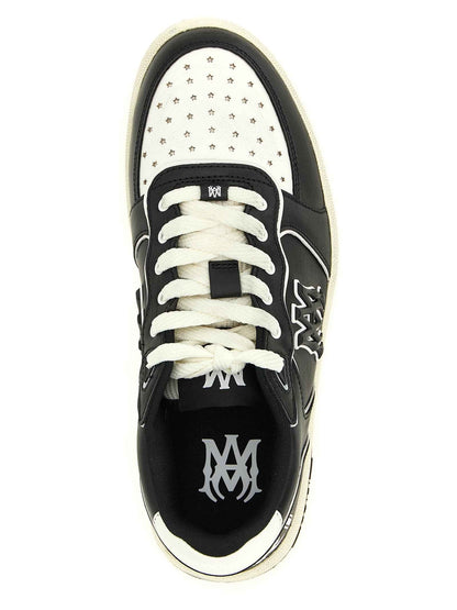 Bicolor Bovine Leather Low Top Sneakers