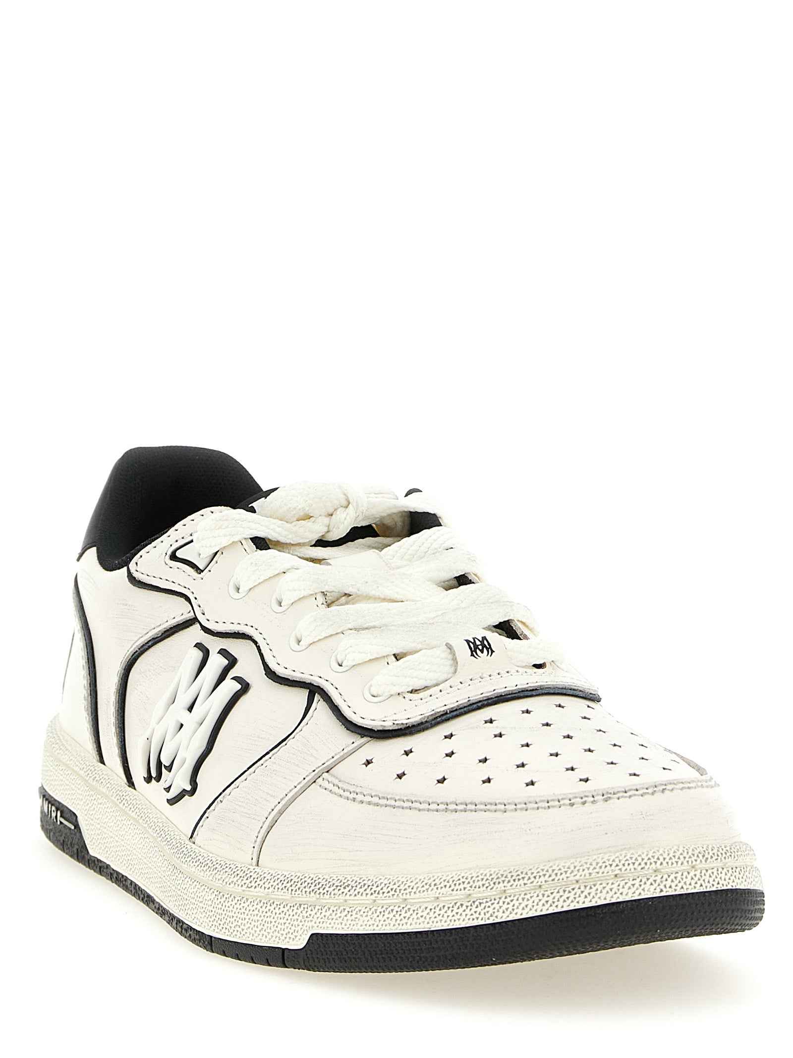 Bicolor Bovine Leather Low Top Sneakers