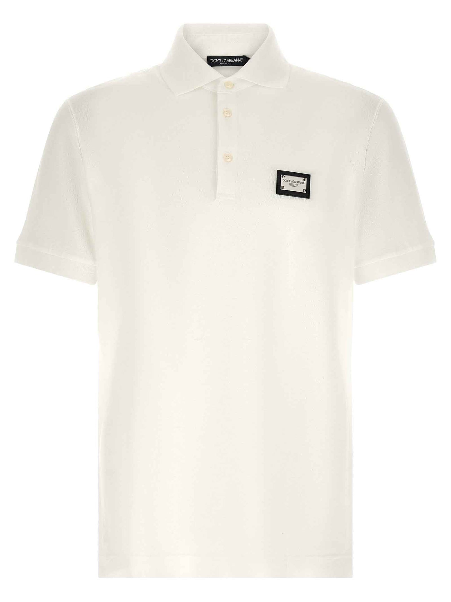 White Cotton Polo Shirt