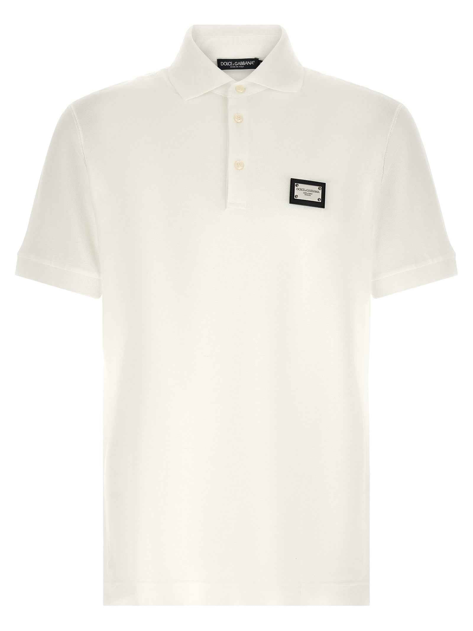 White Cotton Polo Shirt