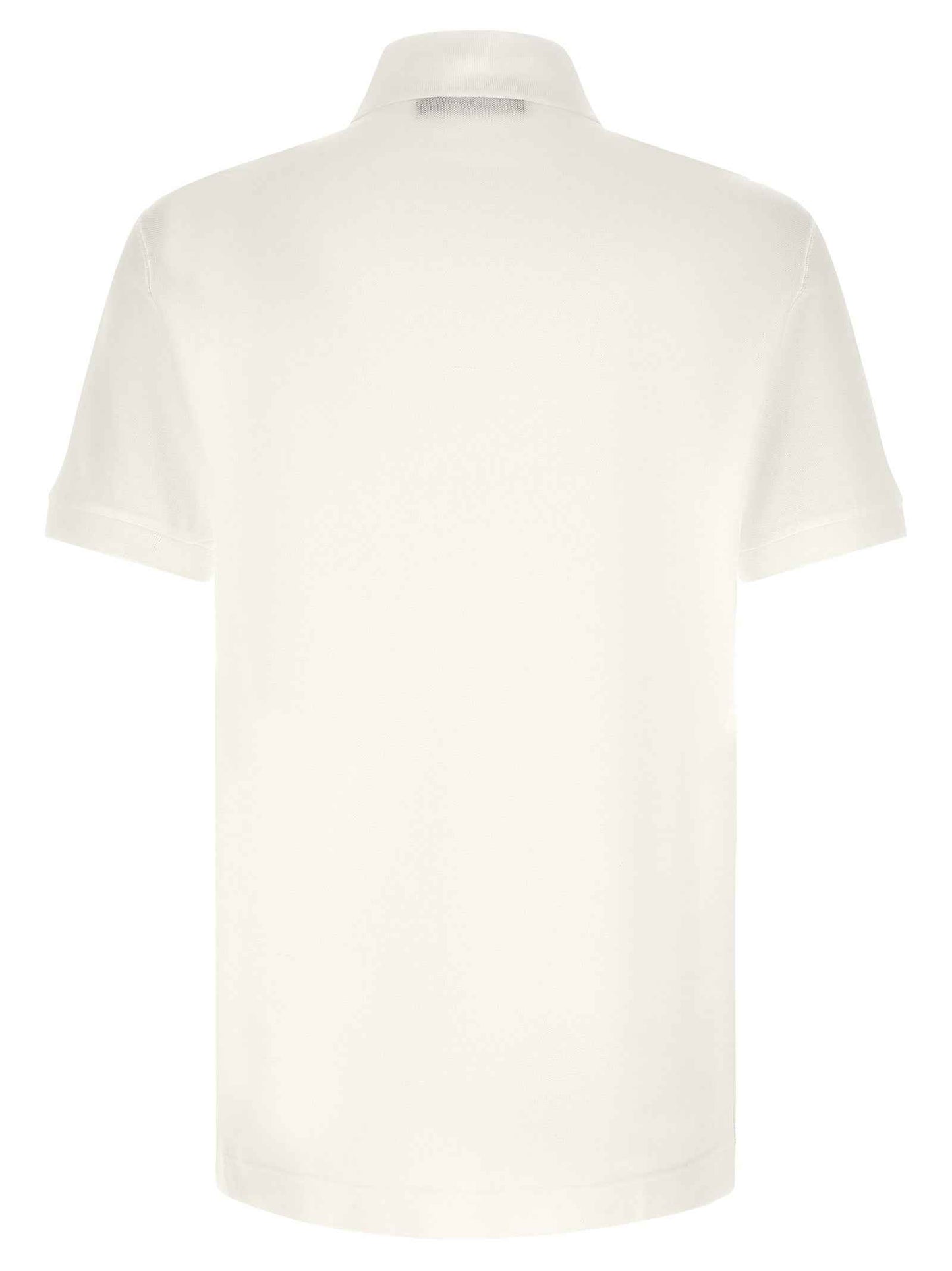 White Cotton Polo Shirt