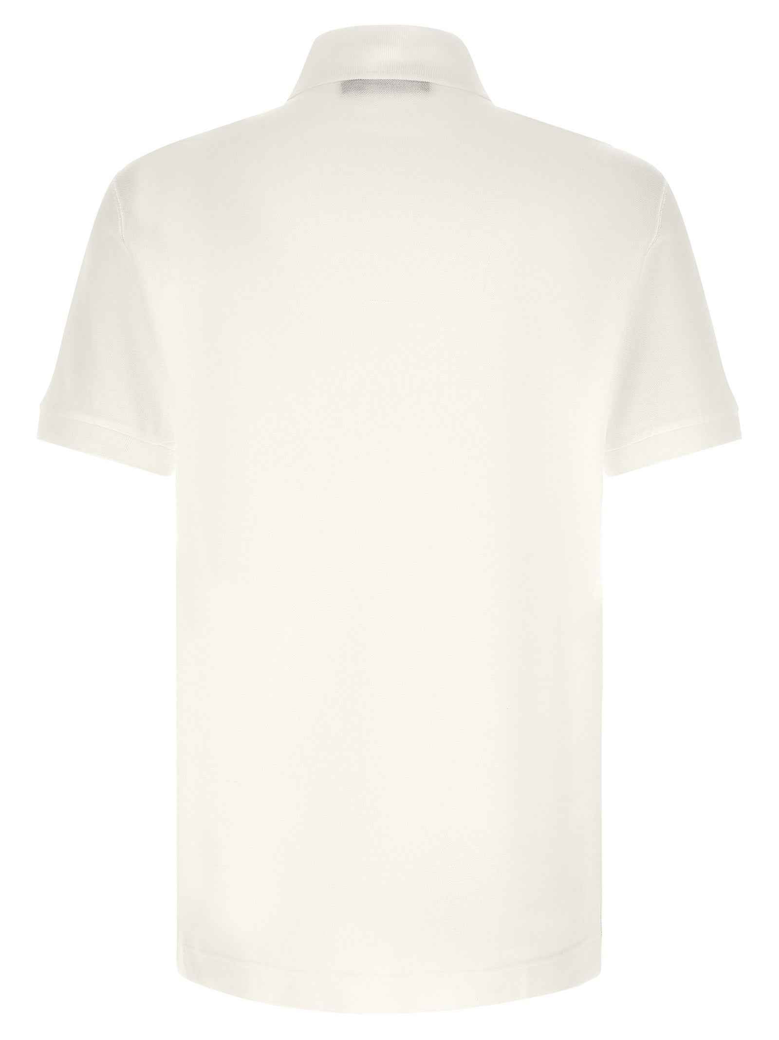 White Cotton Polo Shirt