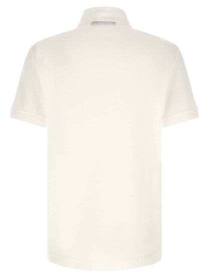 White Cotton Polo Shirt