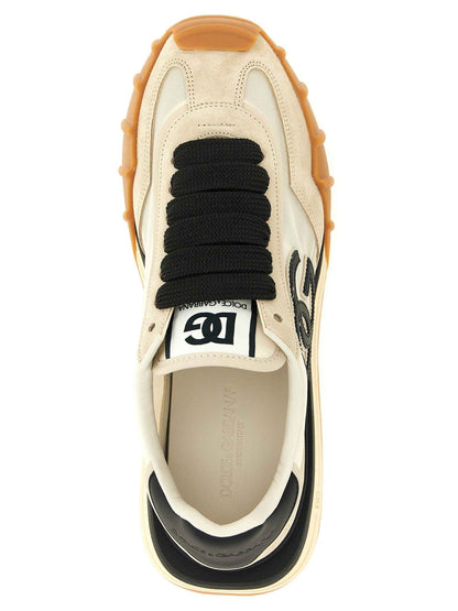 Black Calfskin Athletic Sneakers