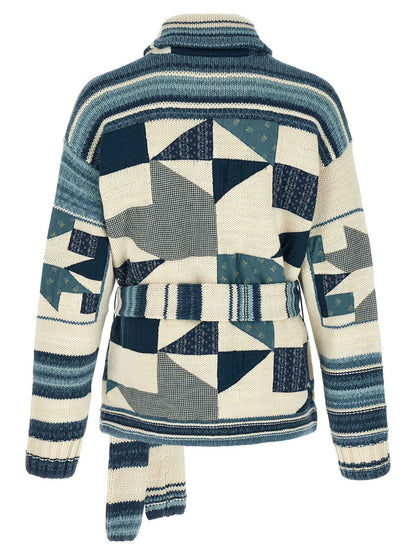 Blue Cotton Cardigan