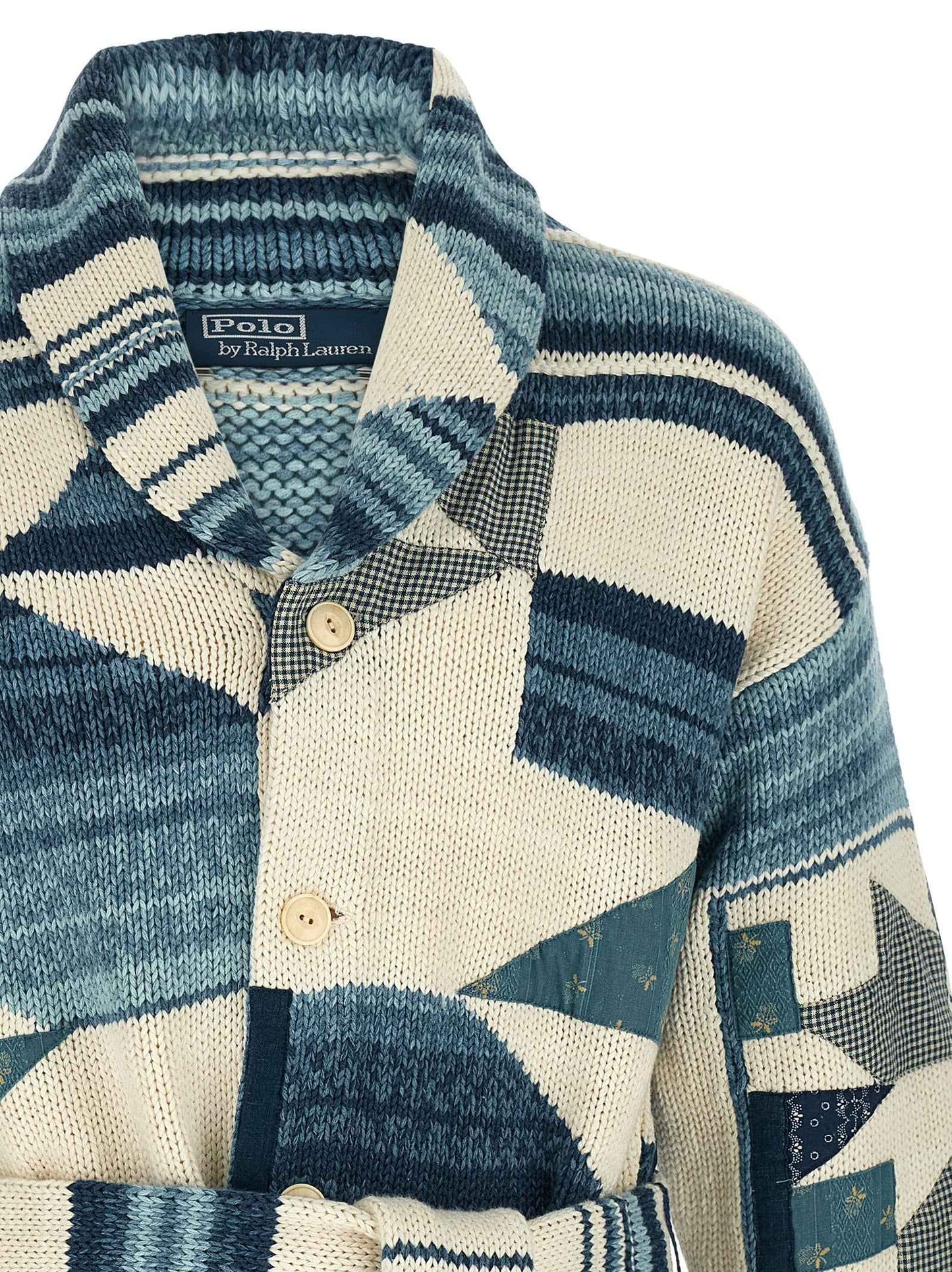 Blue Cotton Cardigan