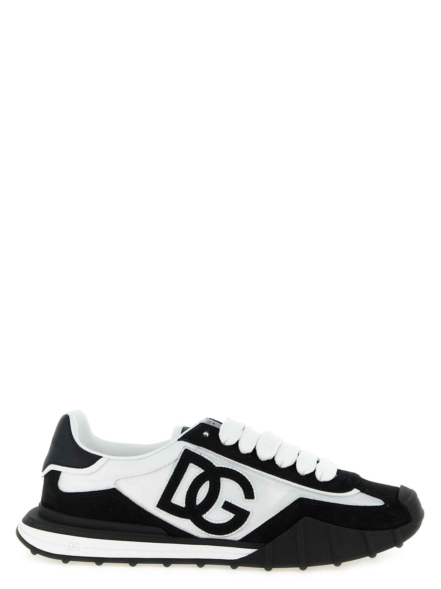 Bicolor Polyamide Athletic Sneakers