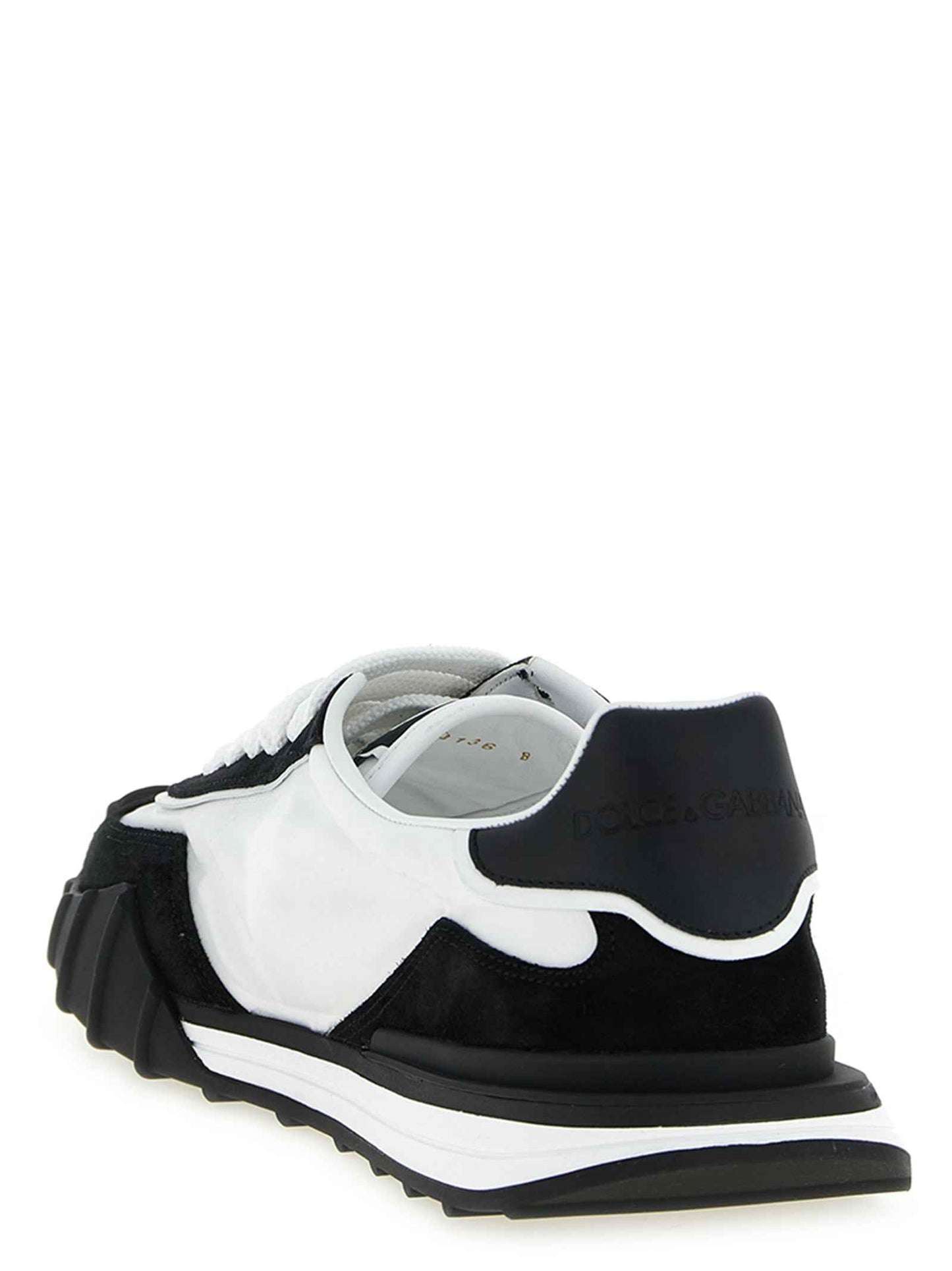 Bicolor Polyamide Athletic Sneakers