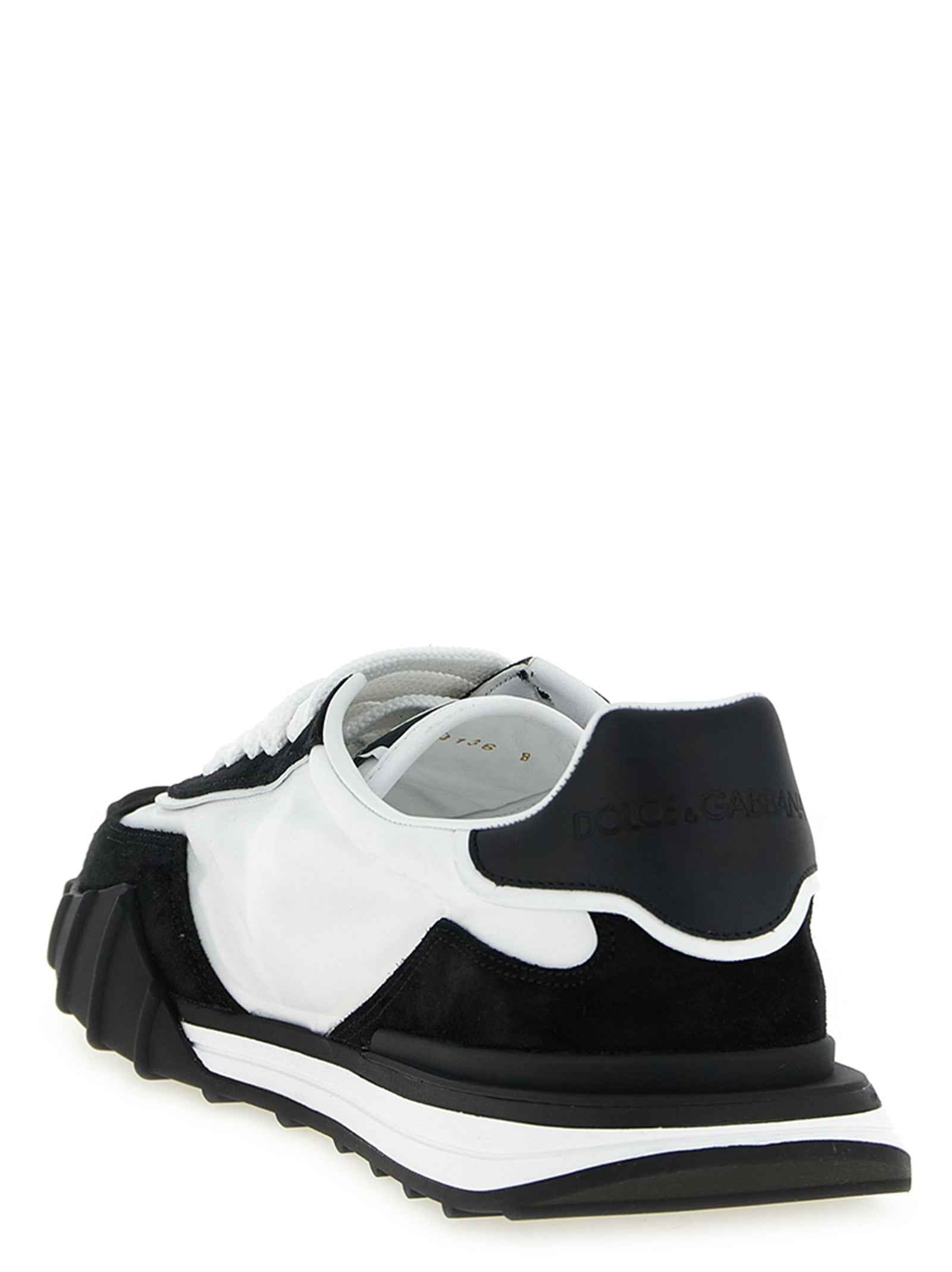 Bicolor Polyamide Athletic Sneakers