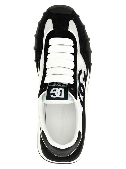 Bicolor Polyamide Athletic Sneakers