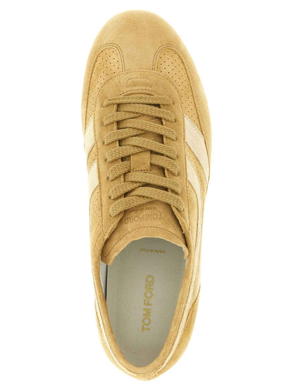 Beige Calfskin Sneakers