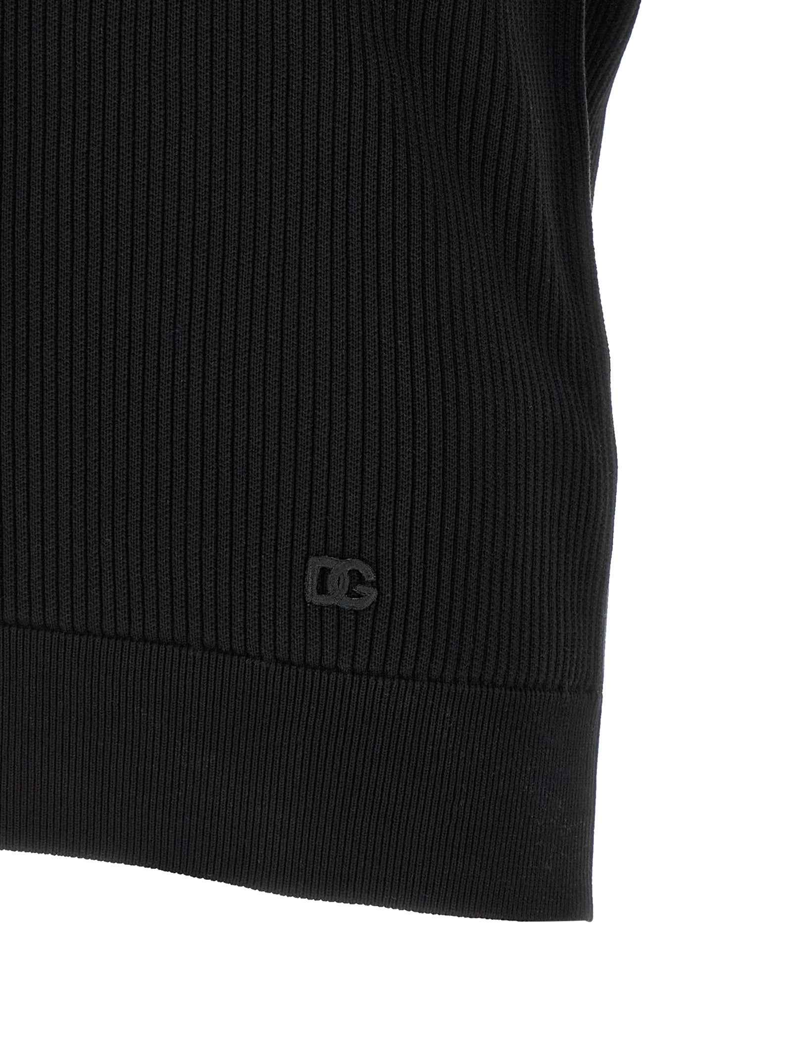 Black Cotton Polo Shirt