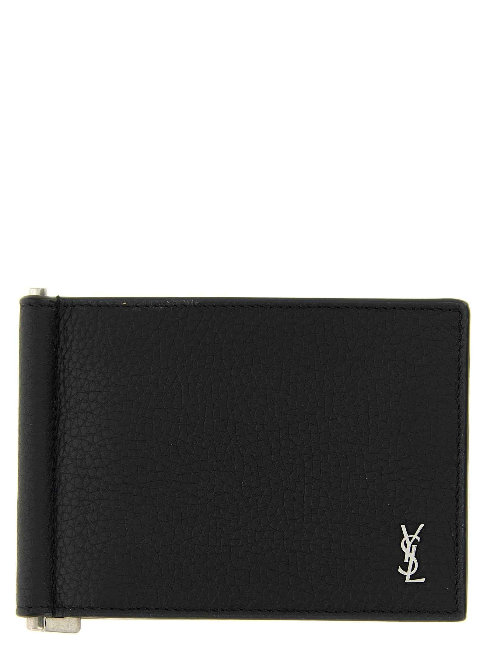 Black Calfskin Money Clip