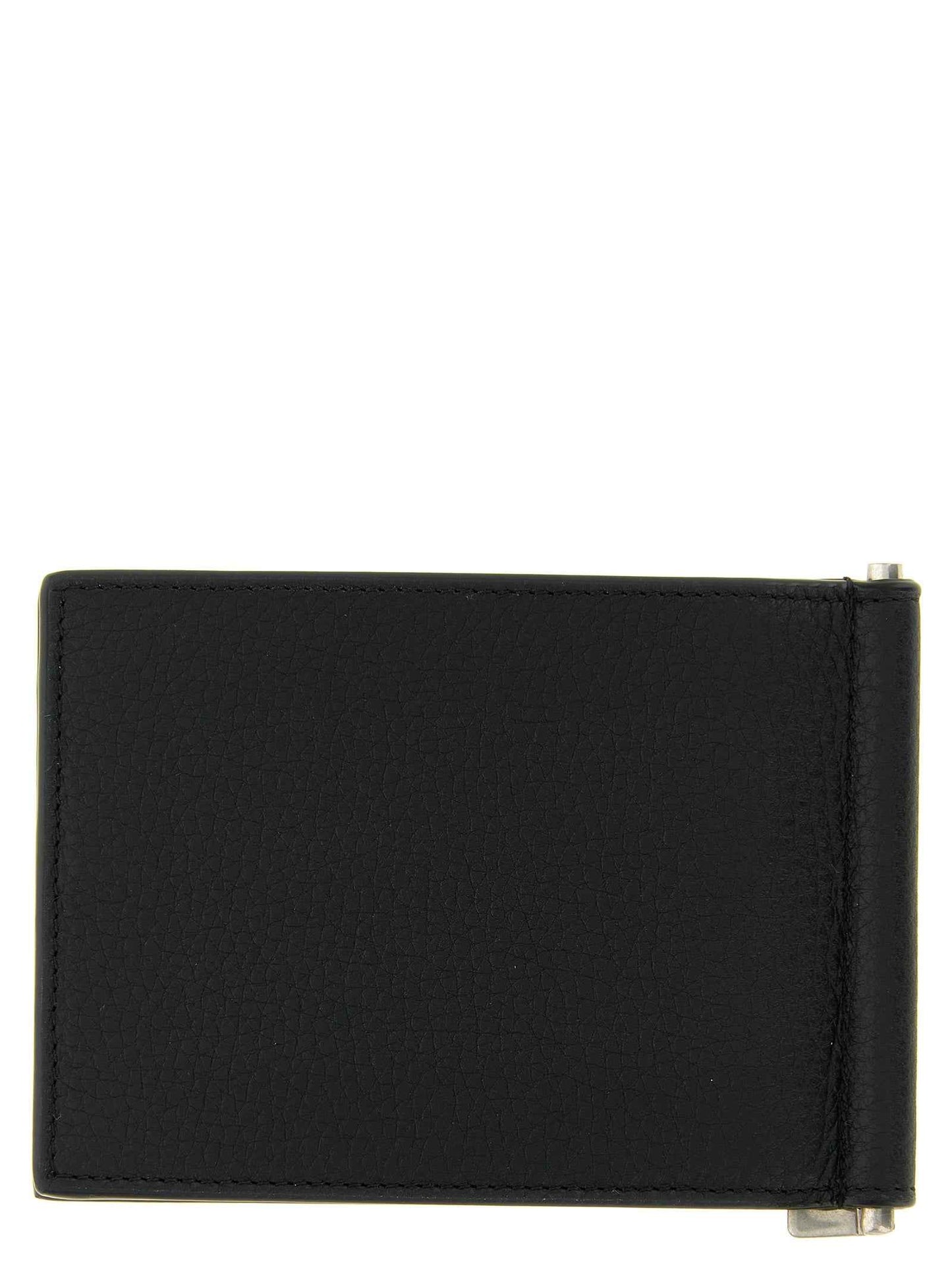Black Calfskin Money Clip
