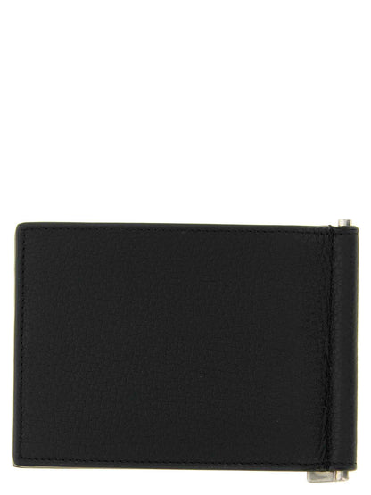 Black Calfskin Money Clip