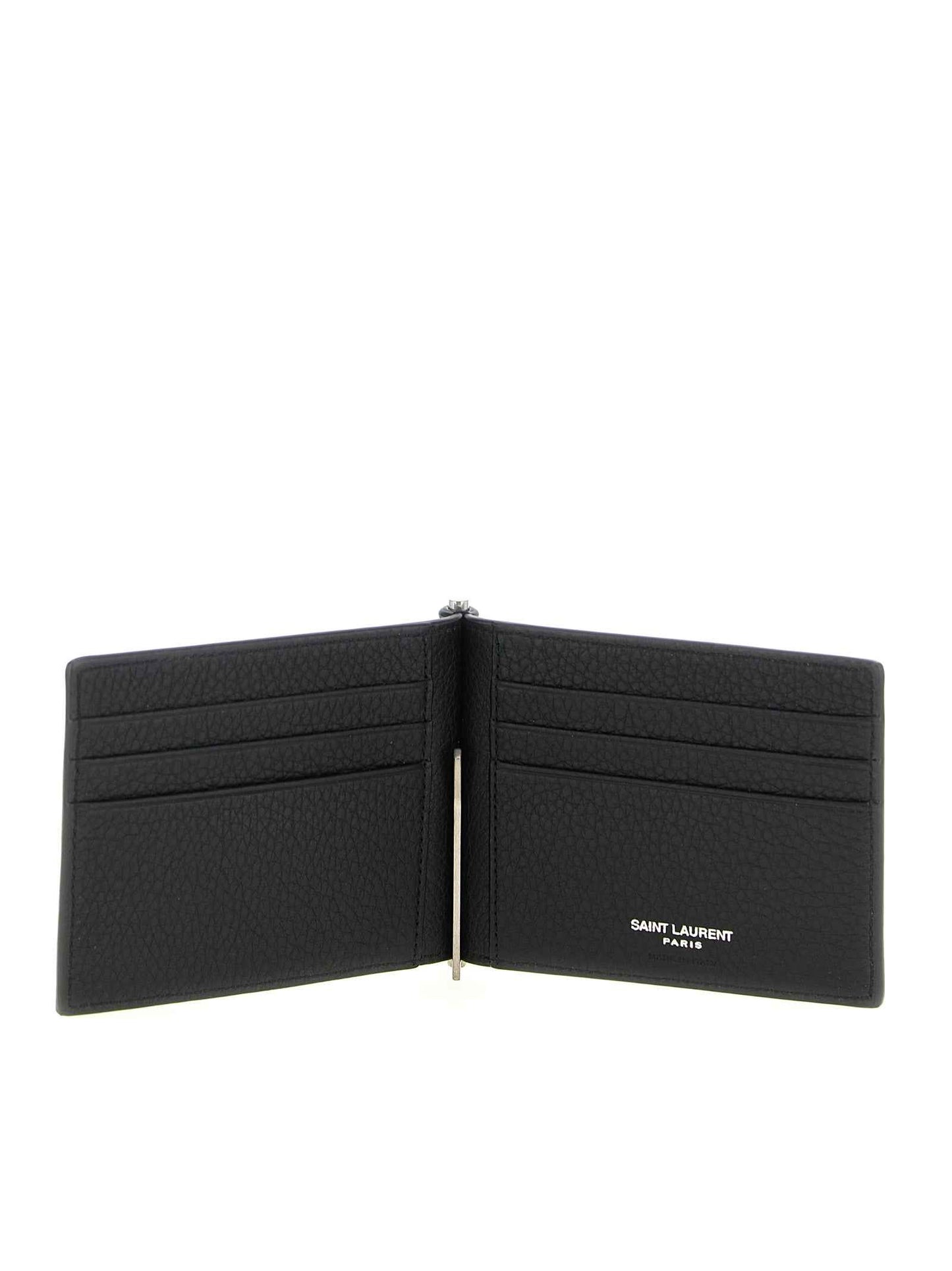 Black Calfskin Money Clip