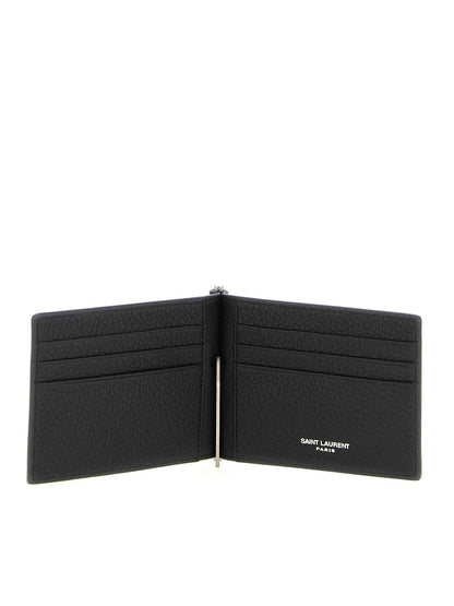 Black Calfskin Money Clip