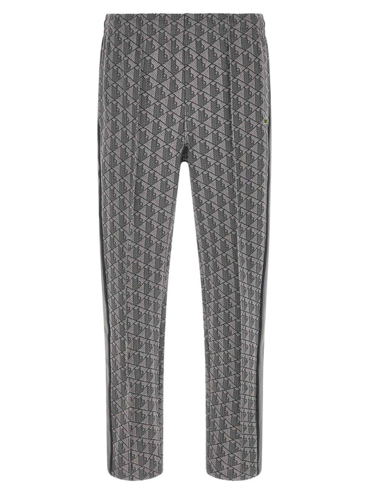 Gray Polyester Joggers (Workout Pants)