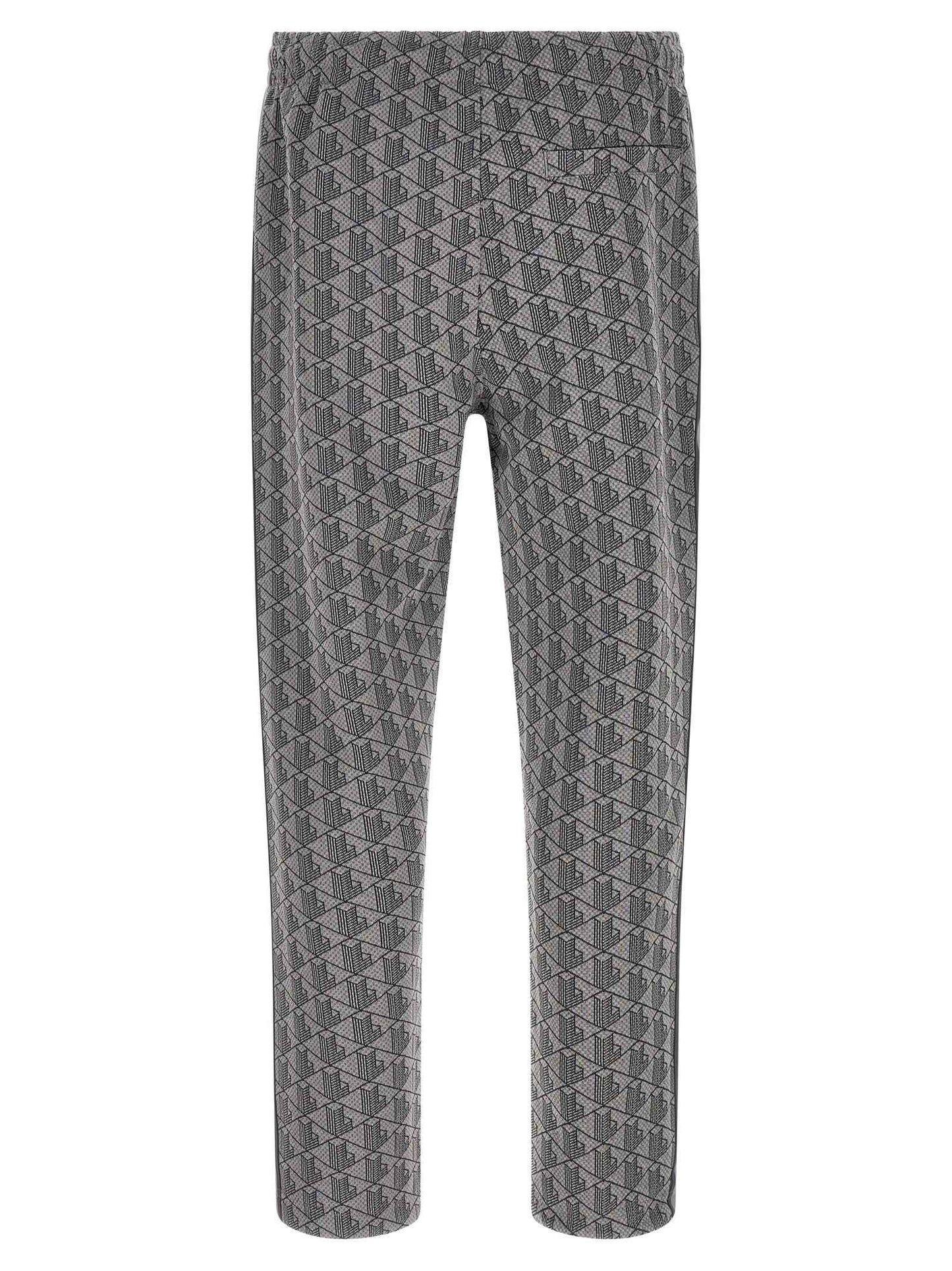 Gray Polyester Joggers (Workout Pants)