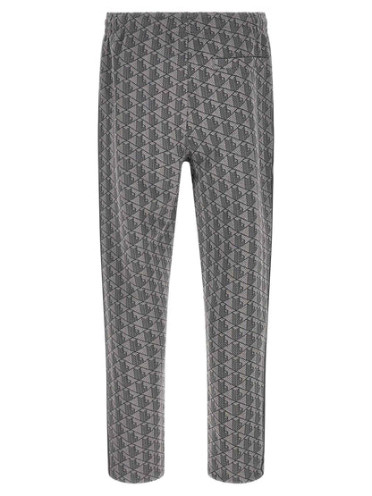 Gray Polyester Joggers (Workout Pants)