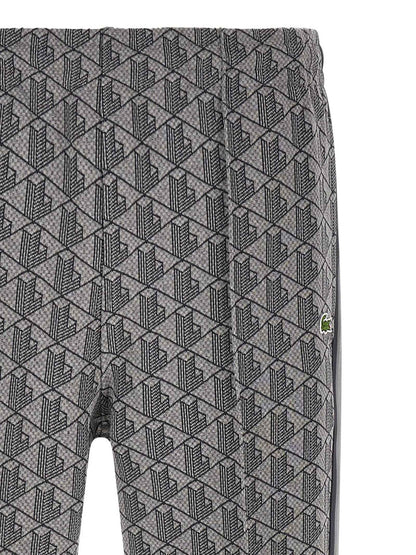 Gray Polyester Joggers (Workout Pants)