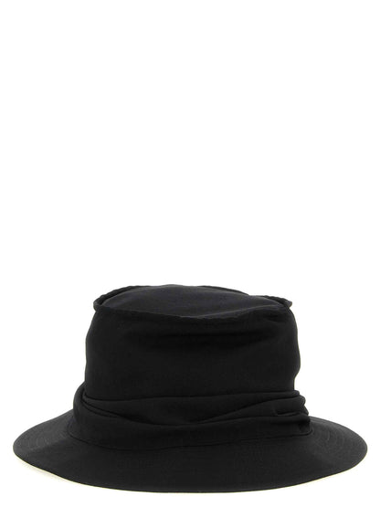 Black Wool Bucket Hat
