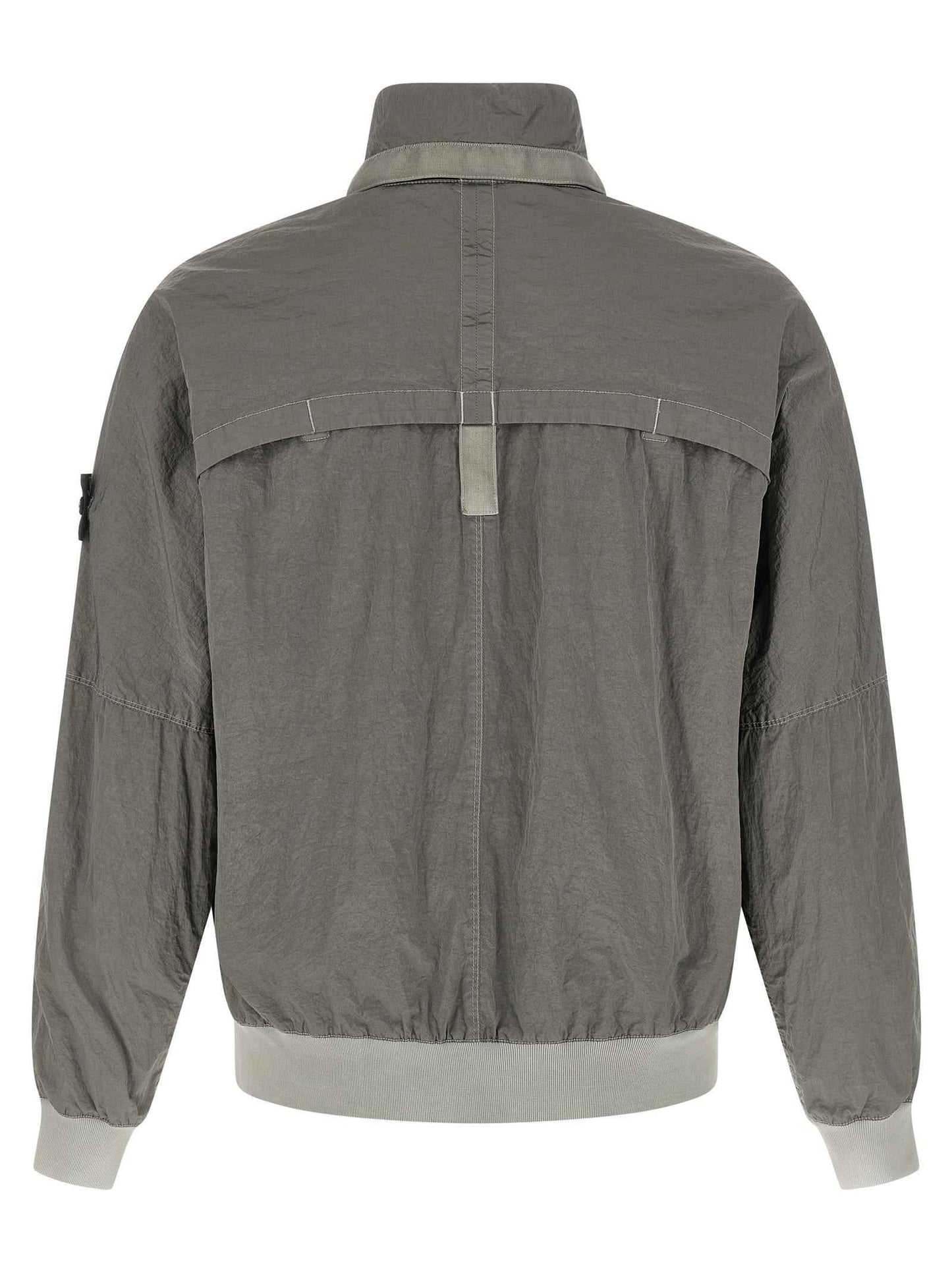 Gray Polyamide Bomber