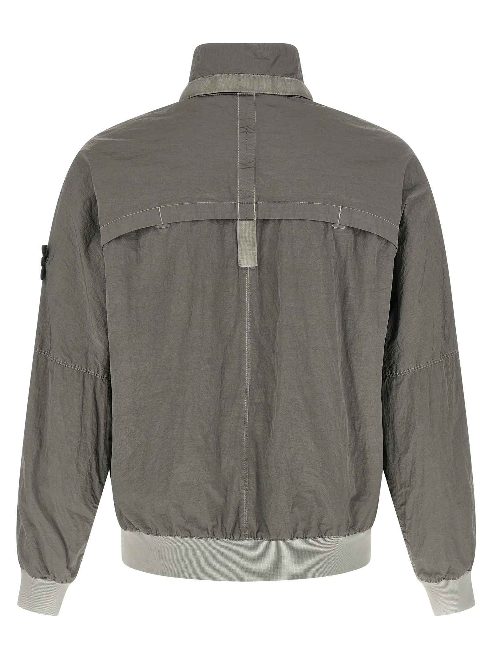 Gray Polyamide Bomber