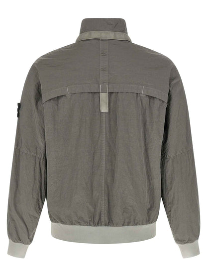 Gray Polyamide Bomber