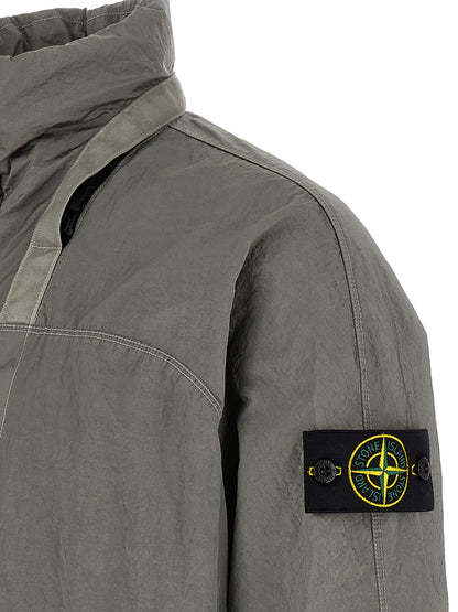 Gray Polyamide Bomber