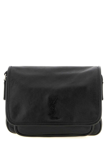 Black Calfskin Crossbody Bag