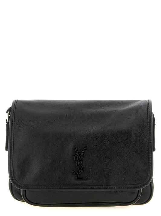 Black Calfskin Crossbody Bag