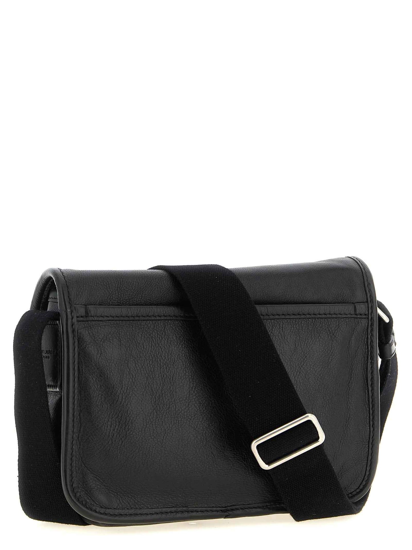 Black Calfskin Crossbody Bag